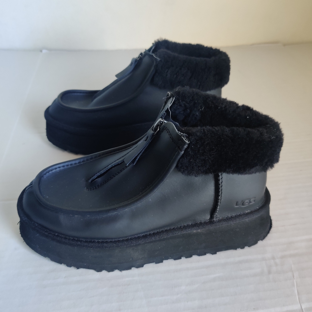 UGG Black Shearling Ankle Boots